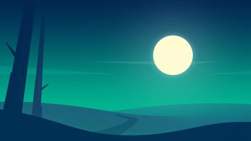 minimalistic sunset