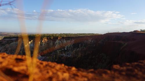 Several 100m deep Lavaka in Madagascar Region Boeny