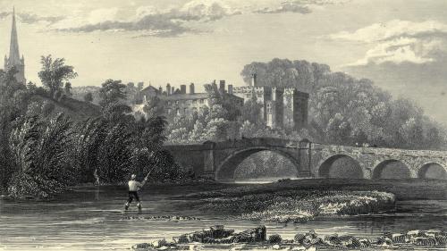 Lismore Castle, County Waterford by W. H. Bartlett, 1831
