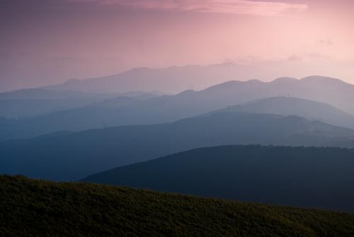 Izu Peninsula Mountain Sunset