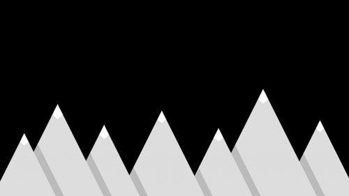 Snowy mountains. SVG download in comment