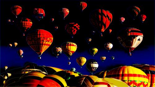 Hot air balloons