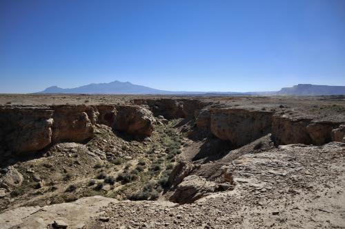 Do the distant mountains look like a resting camel to you? Colorado Plateau