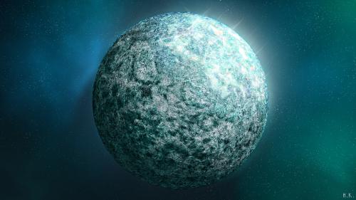 Shiny Diamond Planet, art by me