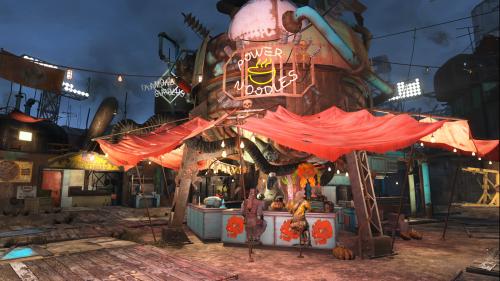 Fallout 4: Diamond City during Halloween