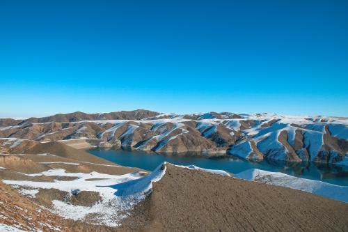 Blue skies, Blue lake