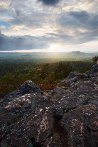 Sunset from Sugarloaf Mountain in Michigan’s Upper Peninsula