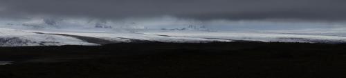 Vatnajokull ice cap glacier front, Iceland