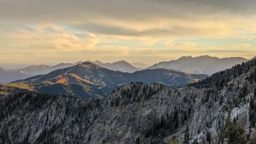 An Autumn evening in the Wasatch mountains, UT