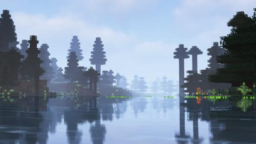 A Minecraft Screenshot that looks like a painting. [1920 X 1080]