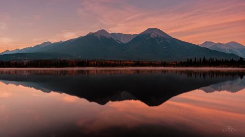 Symmetry in nature at Banff NP, AB, Canada