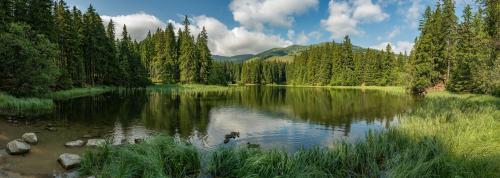Lake in Lower Tatra mountains