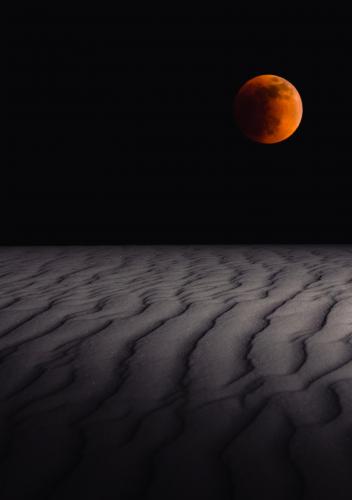 Last Sunday's blood moon rises over White Sands National Park in southern New Mexico