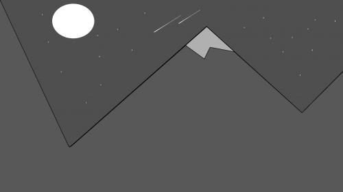 minimal Night mountains [1920x1080]