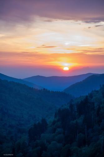 Great Smoky Mountain NP definitely lives up to its name. Tennessee, USA.