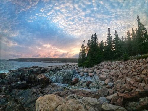 my drive during dusk at Acadia in Bar Harbor, ME