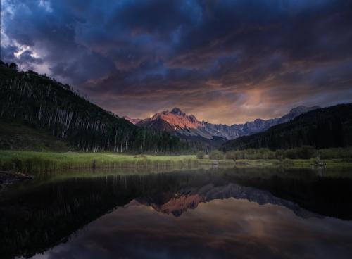 Mount Sneffles Reflection. SW Colorado, USA