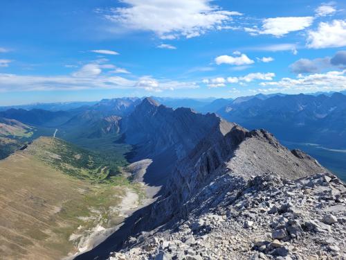 The Continental Divide in the Canadian Rockies. Alberta, Canada