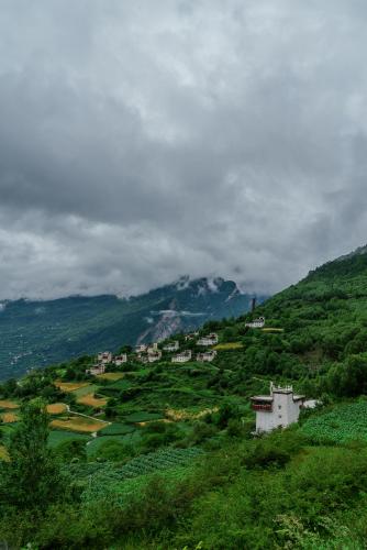 tibetan village in SiChuan  2021 DanBa Garze SiChuan China