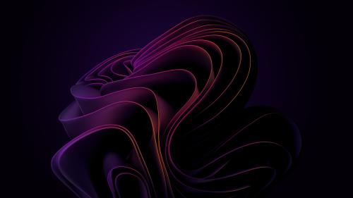 Windows 11 Abstract Purple Gradient Bloom