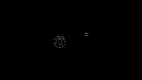 Minimalistic Earth and Moon