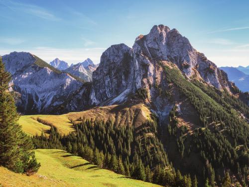 October hike in the Allgäu Alps, Germany