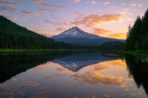 Mt.Hood from Trillium Lake  {}