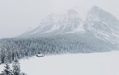 Winter in Lake Louise, Alberta