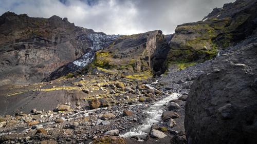 Side of Eyjafjallajökull in Iceland 3 days ago -