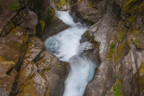 A view of Christine Falls from above. Mt Rainier National Park