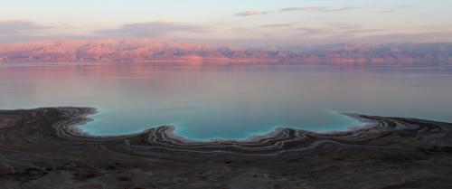 Sunset over the Dead Sea, Earth's lowest point