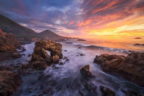 Threading the needle | Storm clouds rolling through Big Sur coast . Had to wait close to 3 years to get such perfect conditions at this location and it was so worth it!
