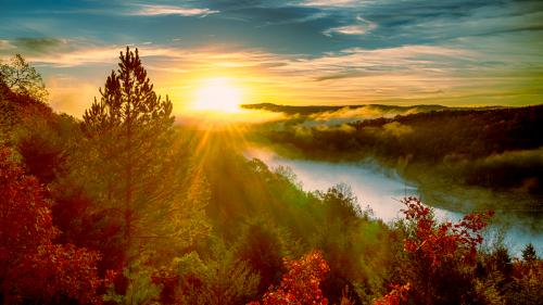 Sunrise Over Bull Shoals Lake - Peel, Arkansas USA