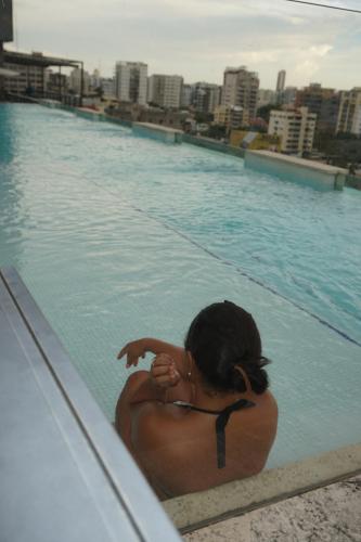 Santo Domingo, Dominican Republic - JW Marriot Hotel's Infinit Pool View in 2017