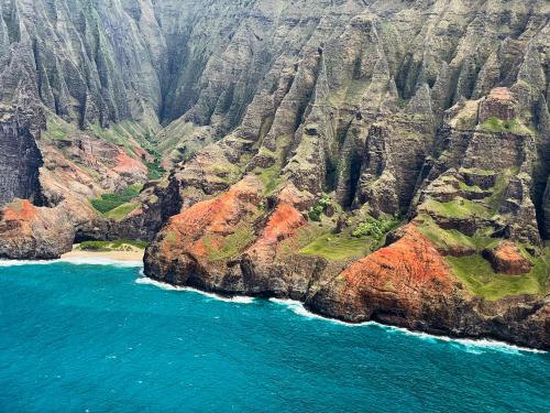 Naturally vibrant colors of Napali, Kauai