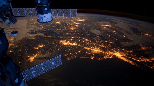 ISS: Northeast U.S. at night