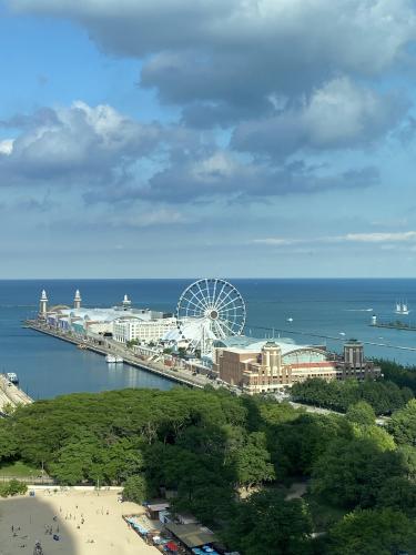 My view for the week. Lake Michigan, Chicago.