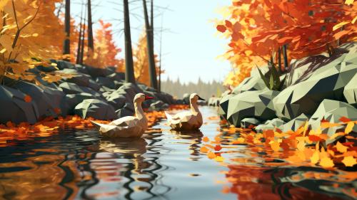 Autumn and Ducks