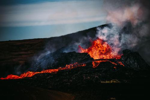 Taken last July during the Fagradasfall eruption in Iceland. It was so cool to witness