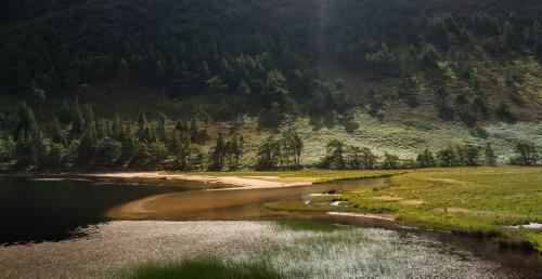 Glendalough Upper lake. Wicklow Mountains, Ireland