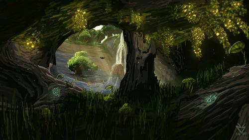 Lush caves by u/RADIOR