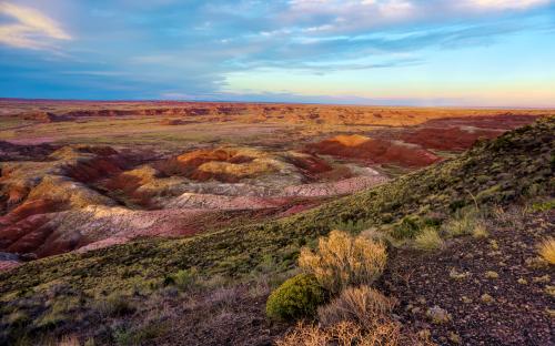 Sunset over the Painted Desert, Petrified Forest National Park