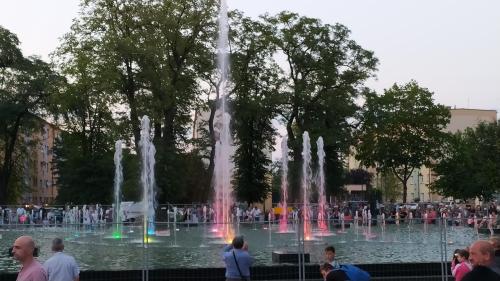 Multimedia fountain in Głogów, Poland