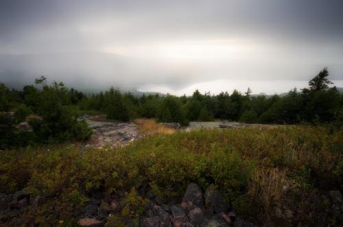 Sunset over Eagle Lake in Acadia National Park