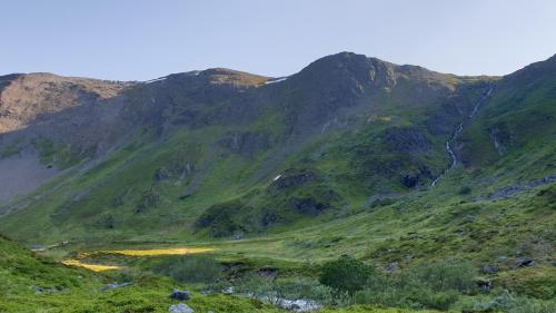 Rafjorden Valley in July, Norway. .