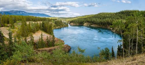 Schwatka Lake, Yukon River, at Miles Canyon, Yukon, Canada