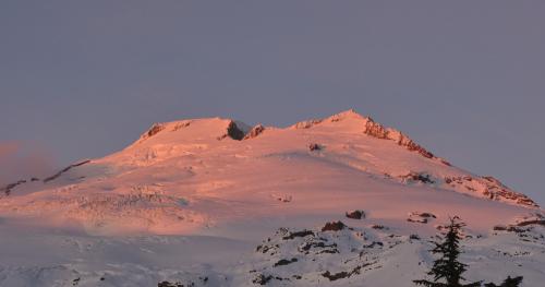 Sunset on Mt Baker, WA, United States