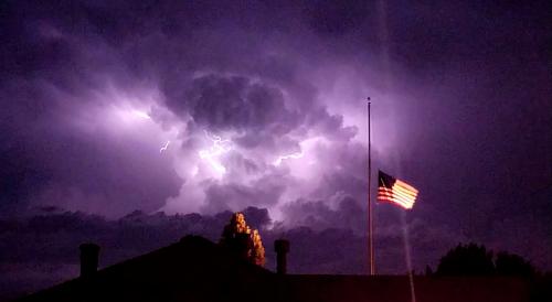 Lightning storm East of Denver, CO