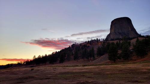 Sunset at Devil's Tower, WY