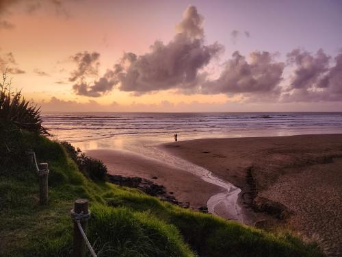 murawai Beach, Auckland, New Zealand.
